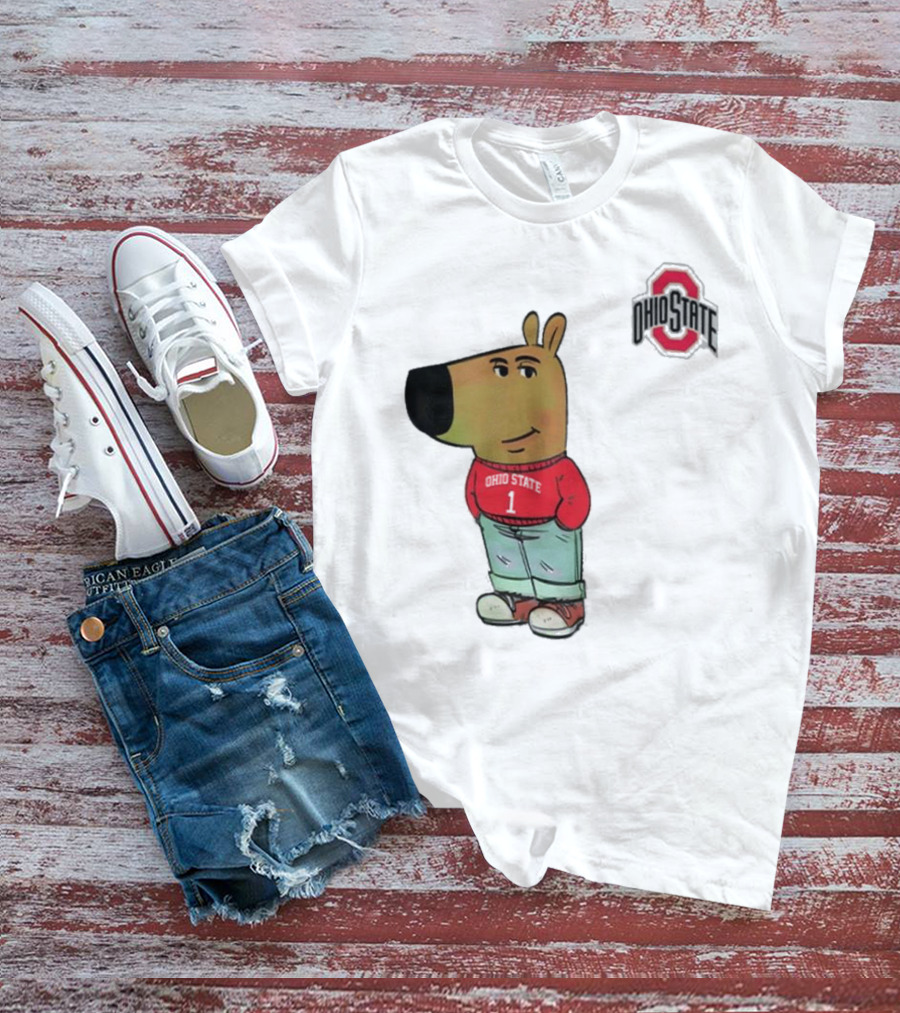 Ohio State Buckeyes Character In Red T-Shirt