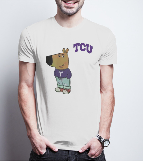TCU Horned Frogs Chill Guy Cartoon Character In Frogs Jersey T-Shirt