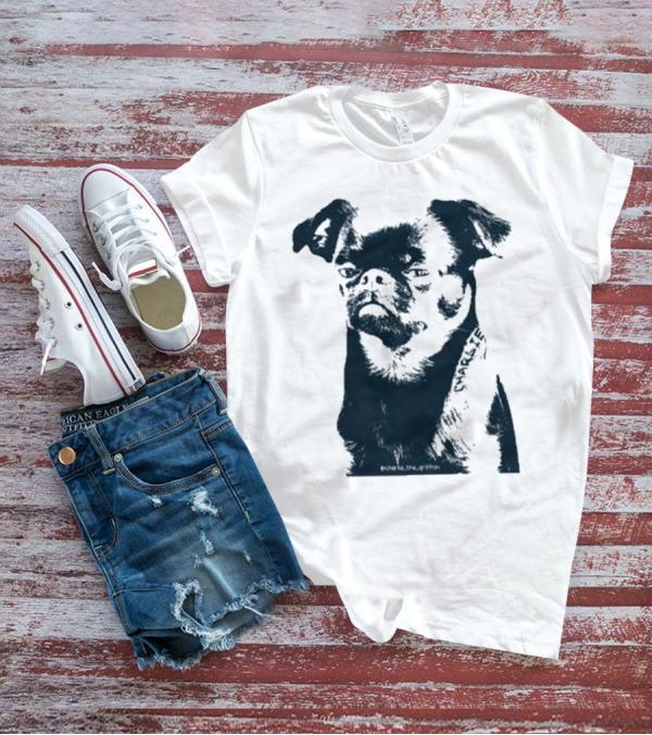 Charlie The Griffon Charlie Face Sketch T-Shirt