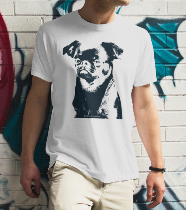 Charlie The Griffon Charlie Face Sketch T-Shirt