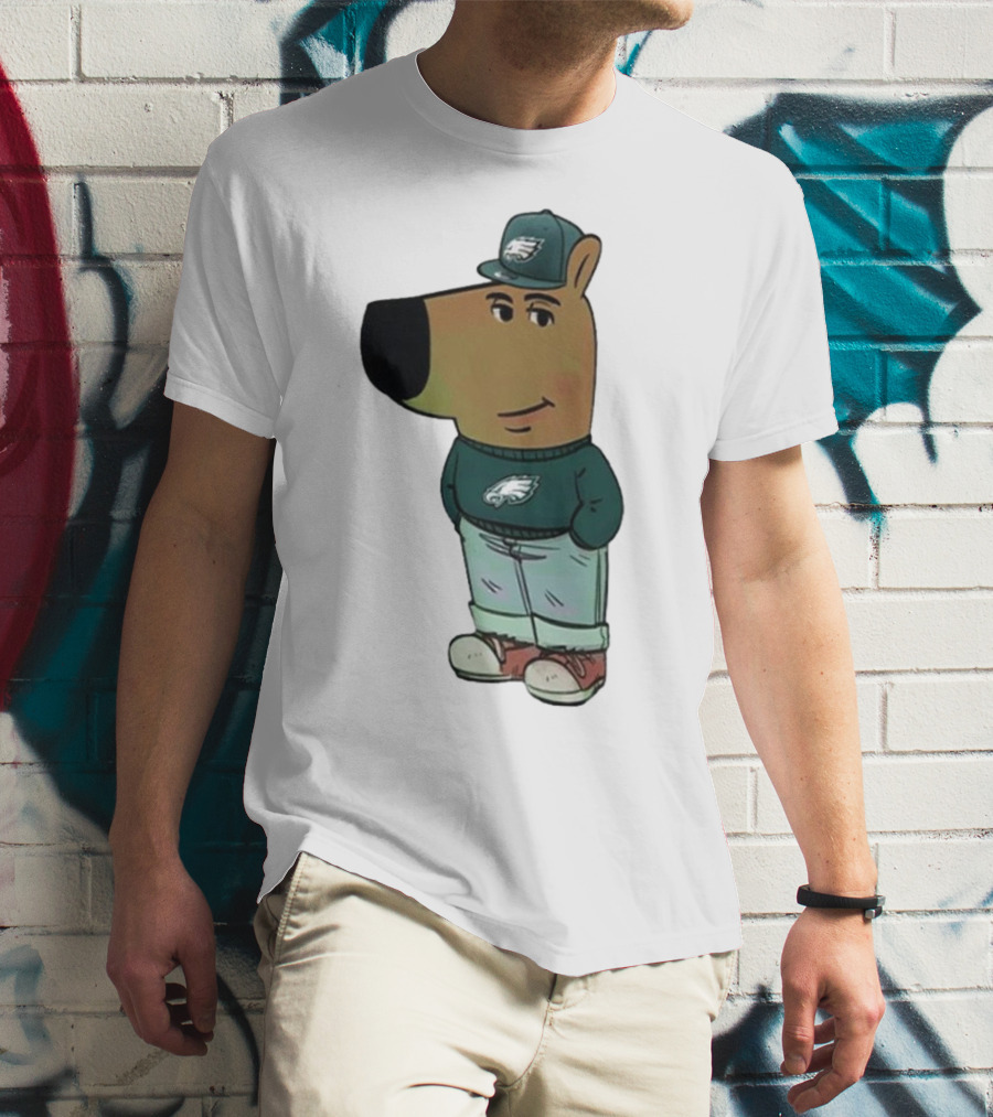 I Am Just A Chill Guy Philadelphia Eagles Character In Hat T-Shirt