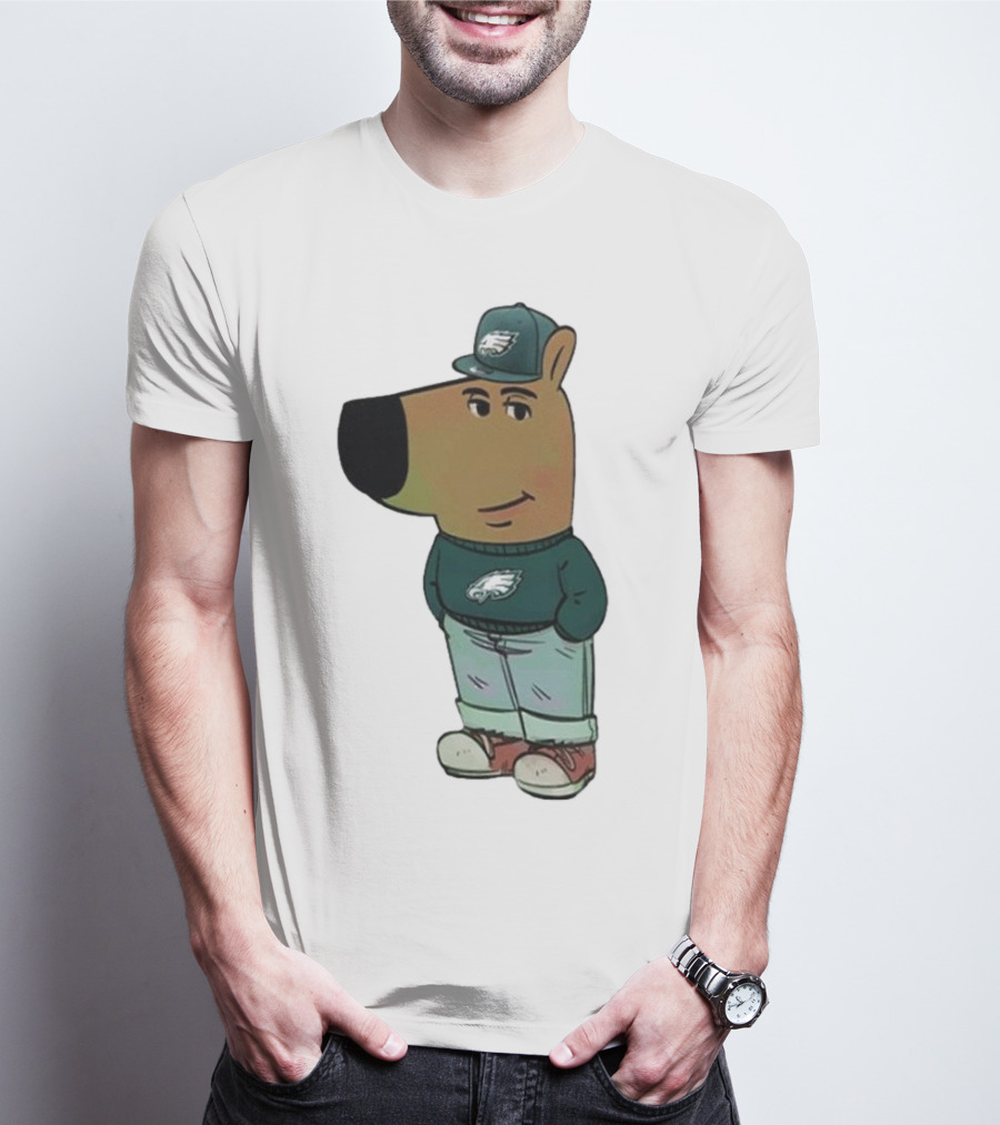 I Am Just A Chill Guy Philadelphia Eagles Character In Hat T-Shirt