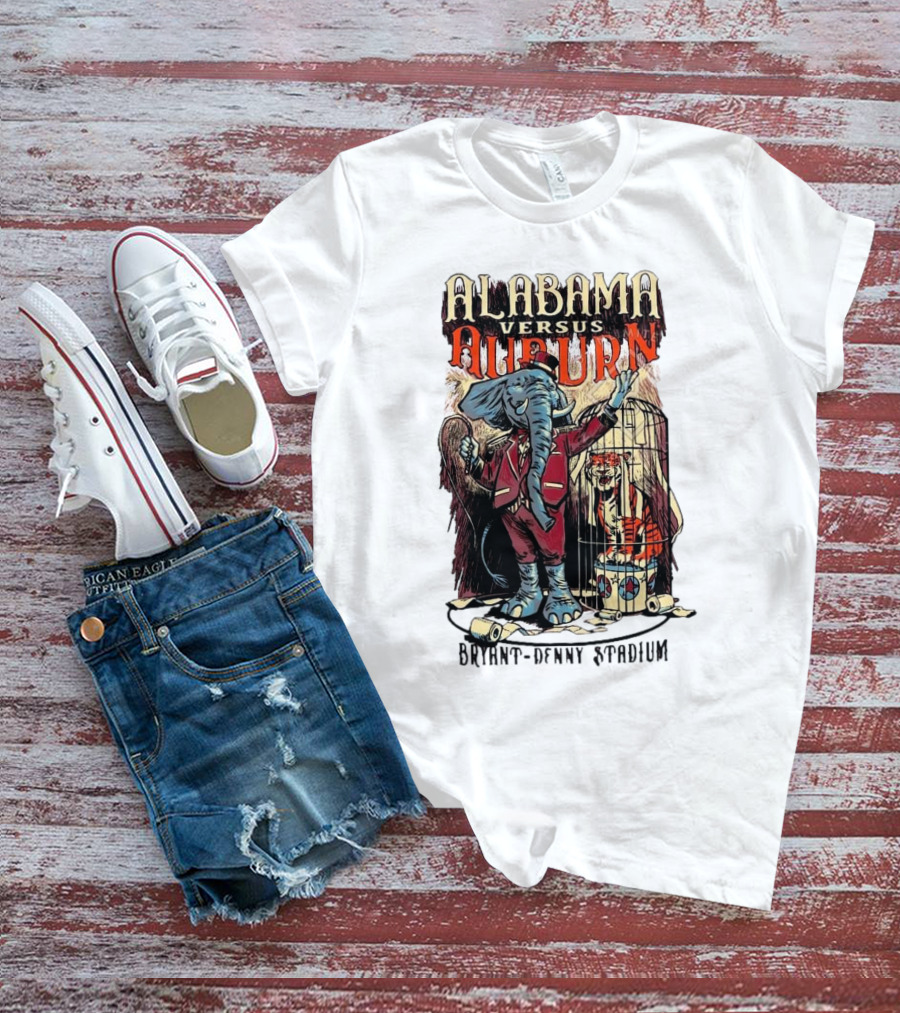 Alabama Versus Auburn Bryant-Denny Stadium Iron Bowl Week T-Shirt