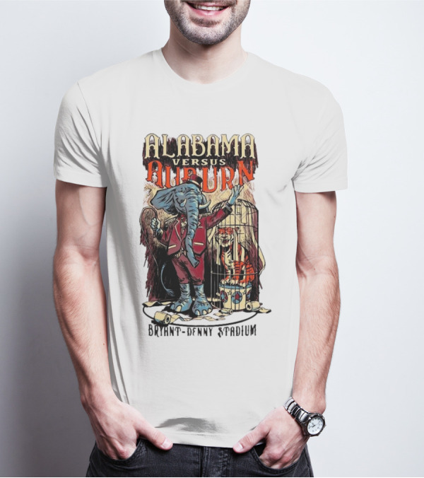 Alabama Versus Auburn Bryant-Denny Stadium Iron Bowl Week T-Shirt