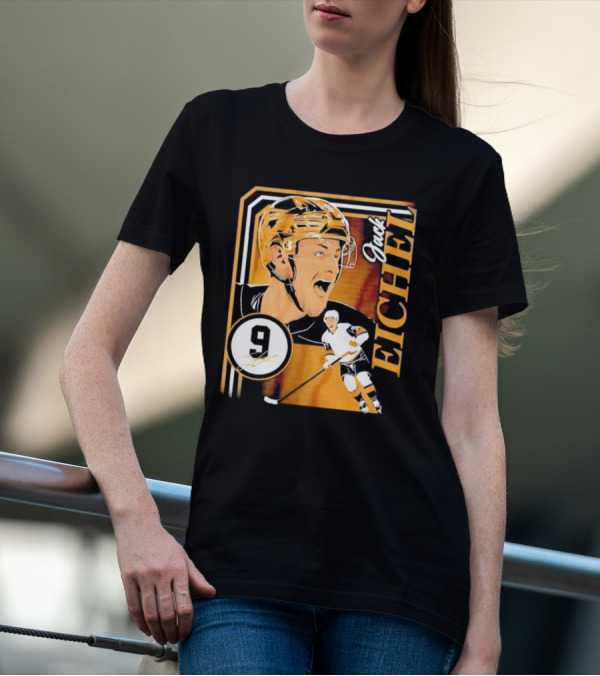 Jack Eichel Las Vegas Hockey Collage Frame T-Shirt