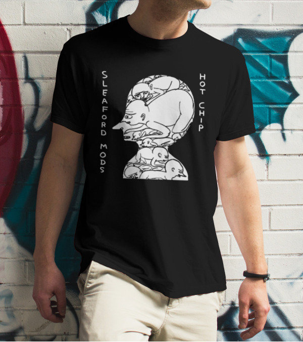 Sleaford Mods Hot Chip Abstract Figure Array T-Shirt