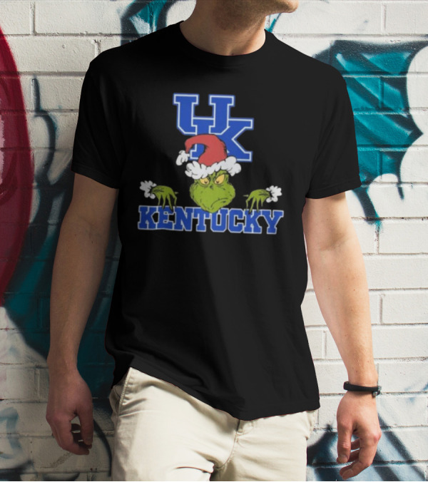Kentucky Wildcats Grinch Christmas NCAA Football T-Shirt