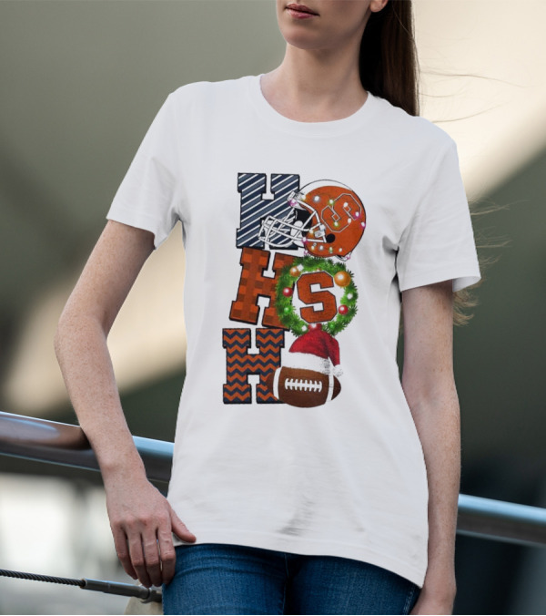 Syracuse Orange Football Ho Ho Ho Christmas Game Day T-Shirt