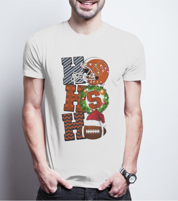 Syracuse Orange Football Ho Ho Ho Christmas Game Day T-Shirt
