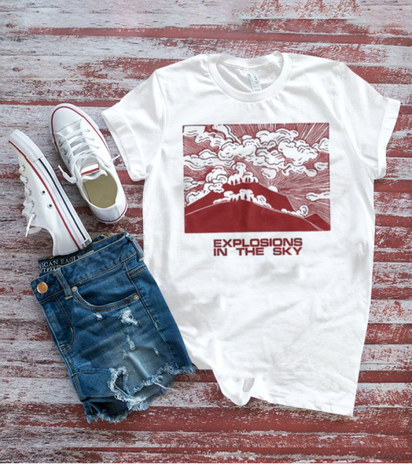 Explosions In The Sky End Natural Cloud Mountain Landscape T-Shirt