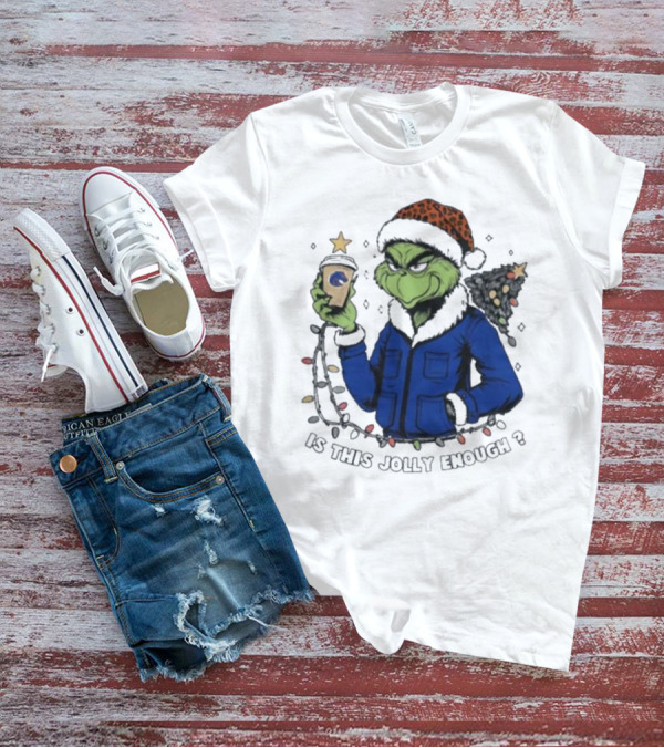 Boise State Broncos Santa Grinch Is This Jolly Enough Merry Christmas T-Shirt