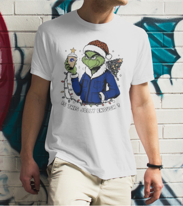 Boise State Broncos Santa Grinch Is This Jolly Enough Merry Christmas T-Shirt
