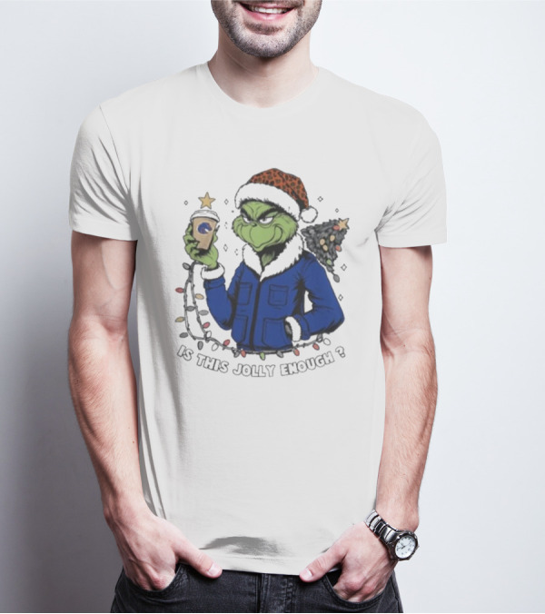 Boise State Broncos Santa Grinch Is This Jolly Enough Merry Christmas T-Shirt