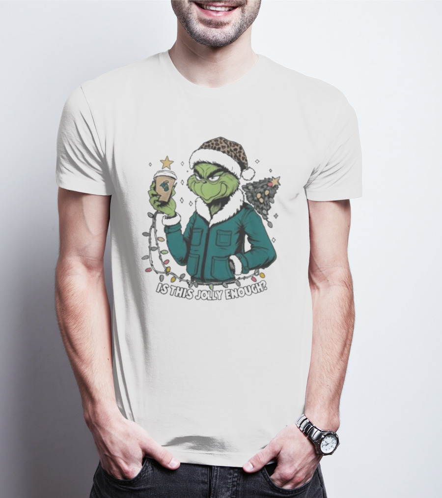 Coastal Carolina Chanticleers Santa Grinch Is This Jolly Enough Merry Christmas T-Shirt