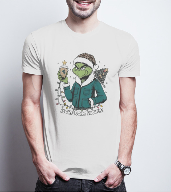 Coastal Carolina Chanticleers Santa Grinch Is This Jolly Enough Merry Christmas T-Shirt