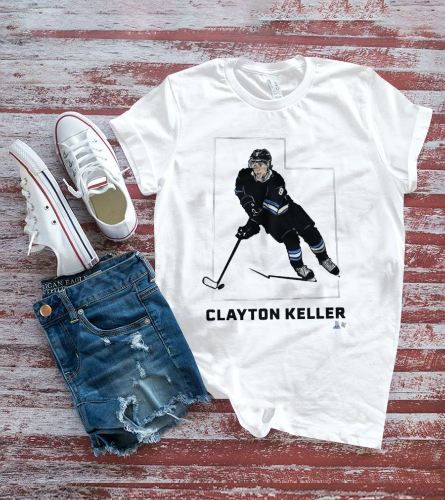 Clayton Keller Hockey Star In State Outline T-Shirt