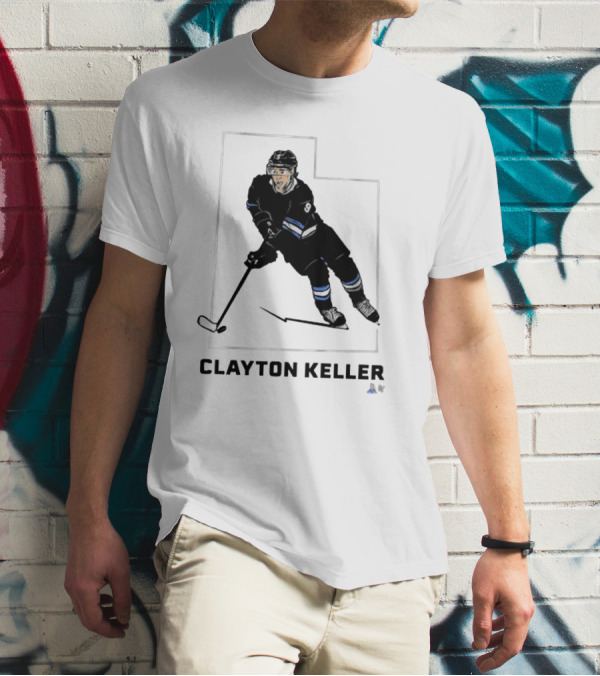 Clayton Keller Hockey Star In State Outline T-Shirt