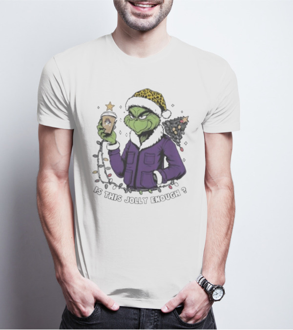East Carolina Pirates Grinch Is This Jolly Enough Merry Christmas Santa Coffee Cup T-Shirt