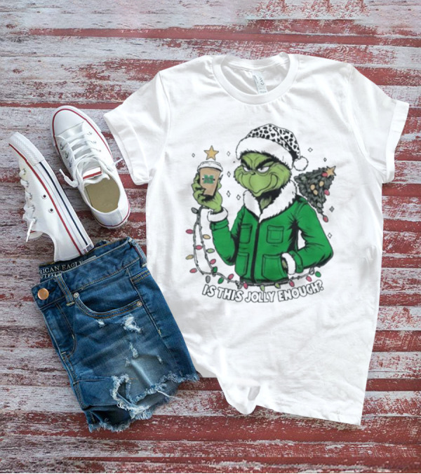 Marshall Thundering Herd Santa Grinch Is This Jolly Enough Merry Christmas T-Shirt