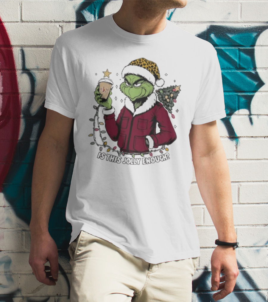 ULM Warhawks Santa Grinch Coffee Christmas Is This Jolly Enough T-Shirt