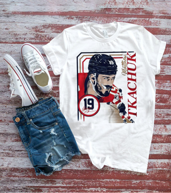 Matthew Tkachuk Number 19 Collage Frame Hockey T-Shirt