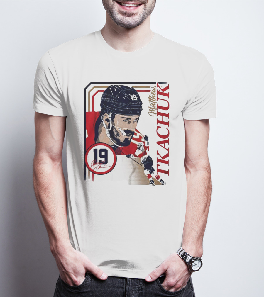 Matthew Tkachuk Number 19 Collage Frame Hockey T-Shirt