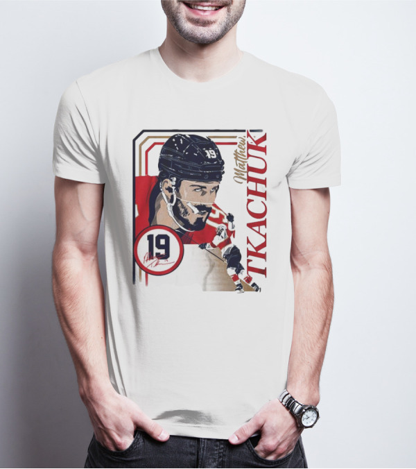 Matthew Tkachuk Number 19 Collage Frame Hockey T-Shirt