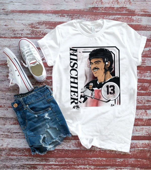 Nico Hischier Collage Frame Number 13 Hockey T-Shirt
