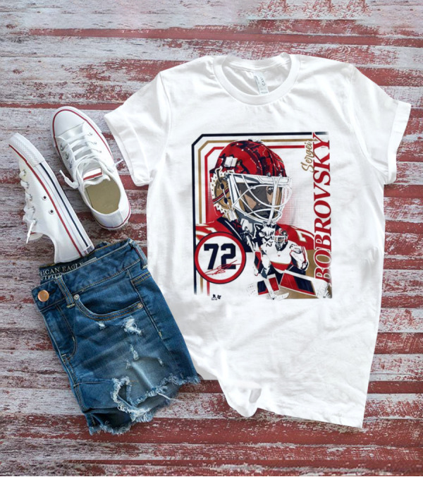 Sergei Bobrovsky 72 Collage Frame Hockey Goalie Mask Action Pose T-Shirt