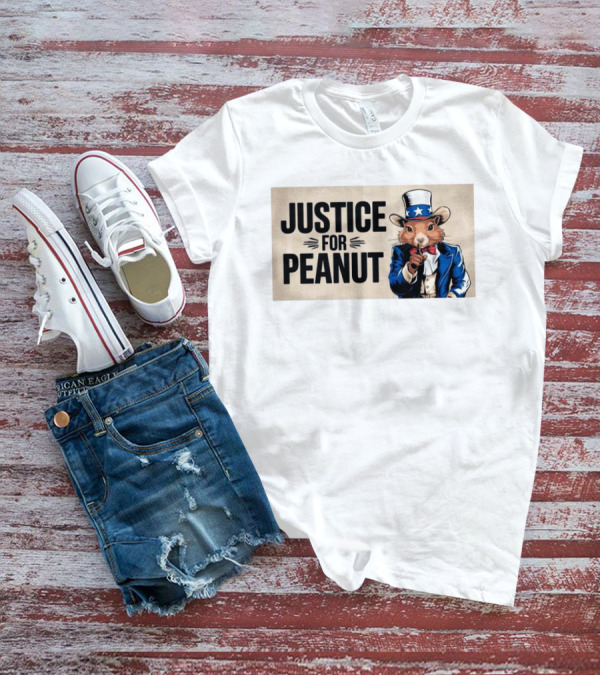Justice For Peanut Squirrel Uncle Sam T-Shirt