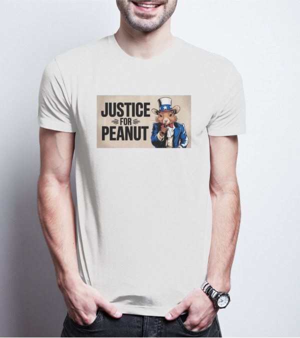 Justice For Peanut Squirrel Uncle Sam T-Shirt