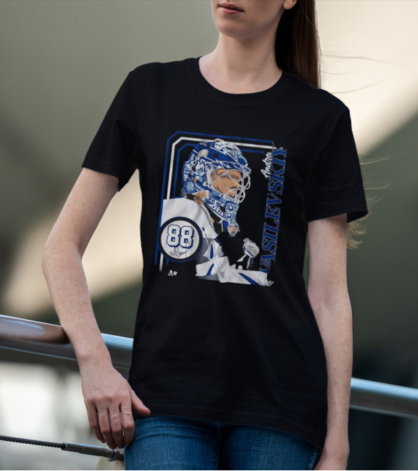 Andrei Vasilevskiy 88 Hockey Goalie Collage Frame T-Shirt