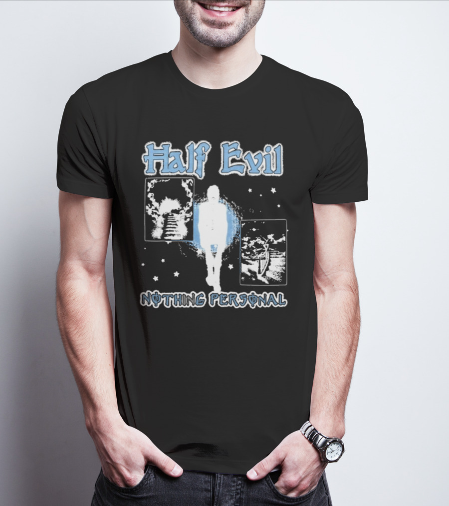 Half Evil Nothing Personal The Stairway To Eternity Cosmic Journey T-Shirt