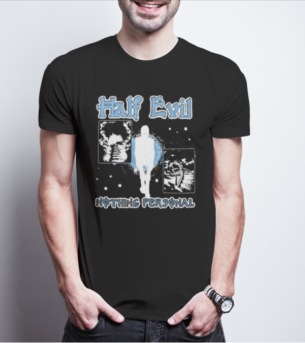 Half Evil Nothing Personal The Stairway To Eternity Cosmic Journey T-Shirt