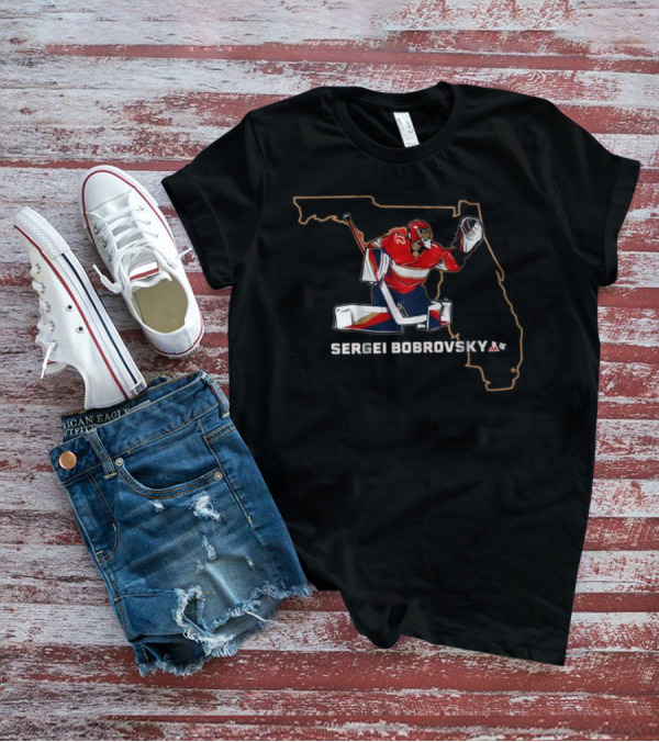Sergei Bobrovsky Florida Hockey Goalie Star T-Shirt