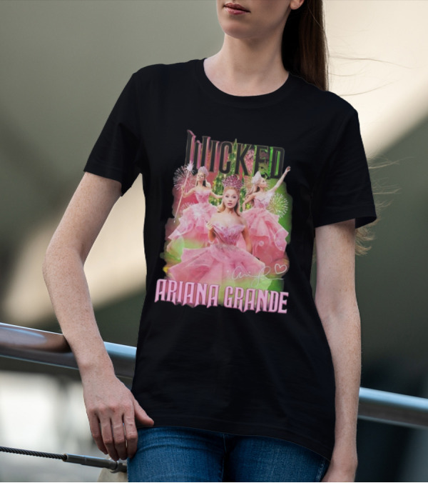 Wicked Ariana Grande Signature Pink Dress Trio T-Shirt