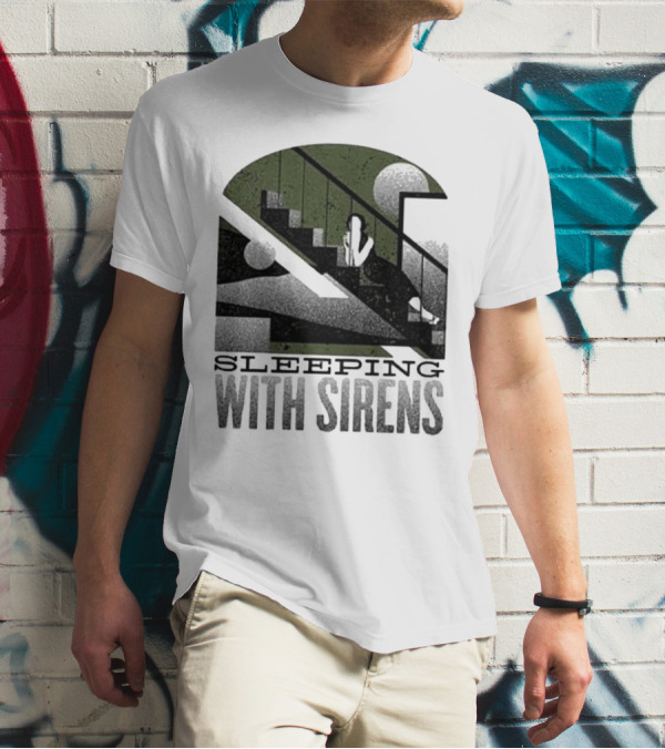 Sleeping With Sirens Stairs Retro Minimalist T-Shirt