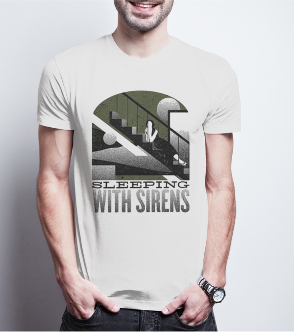 Sleeping With Sirens Stairs Retro Minimalist T-Shirt