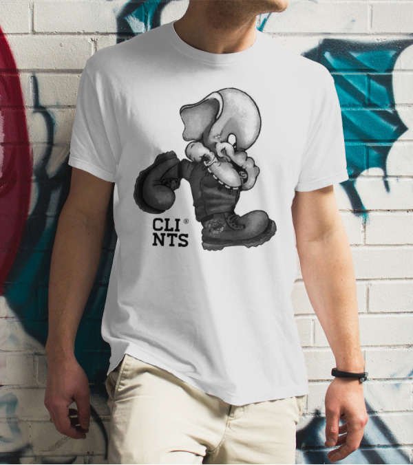 Cli Nts Stomper Character With Large Boots And Beads T-Shirt