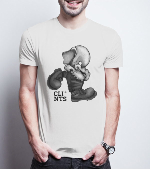 Cli Nts Stomper Character With Large Boots And Beads T-Shirt