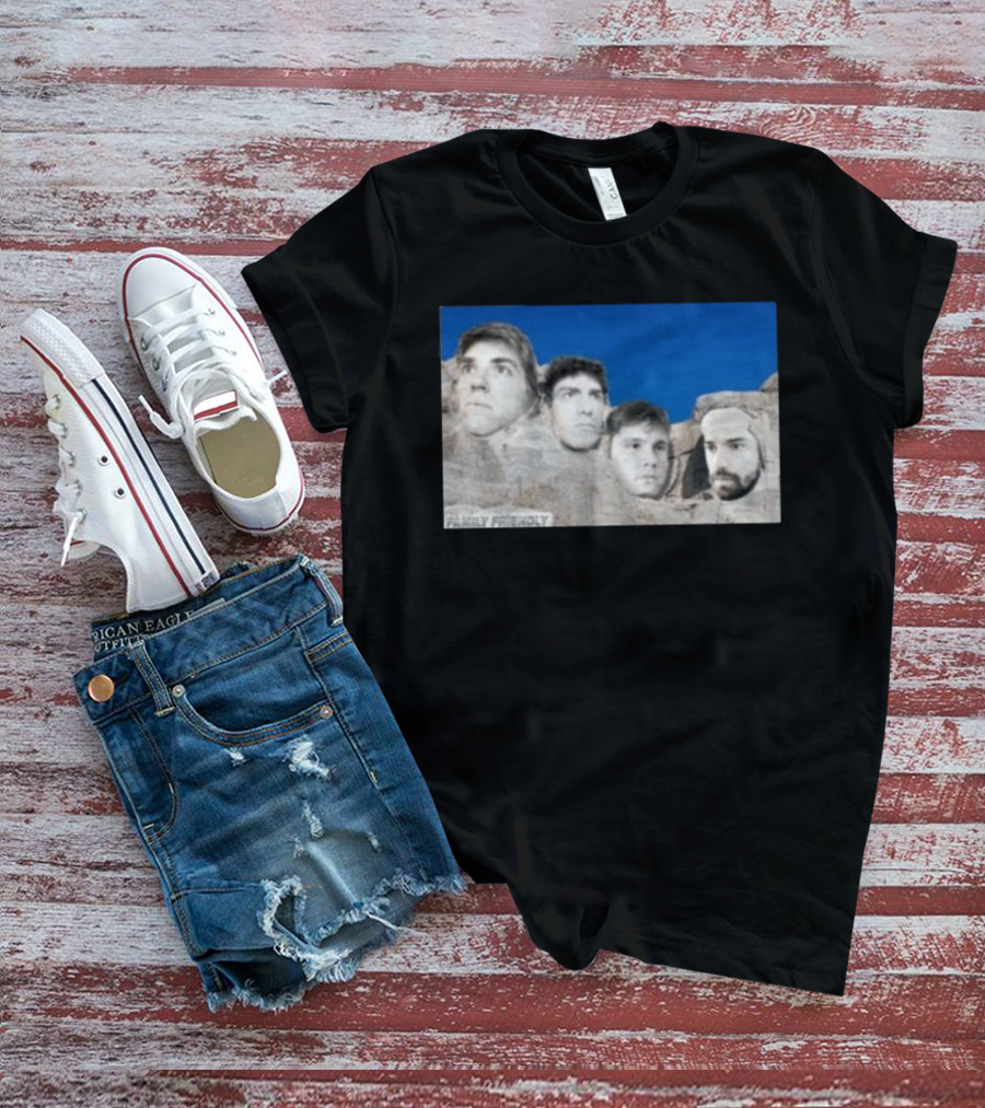 Family Friendly Mt. Rushmore Faces T-Shirt
