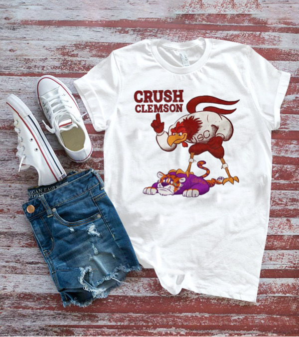 Crush Clemson USC Gamecocks Defeat Tigers Mascot T-Shirt