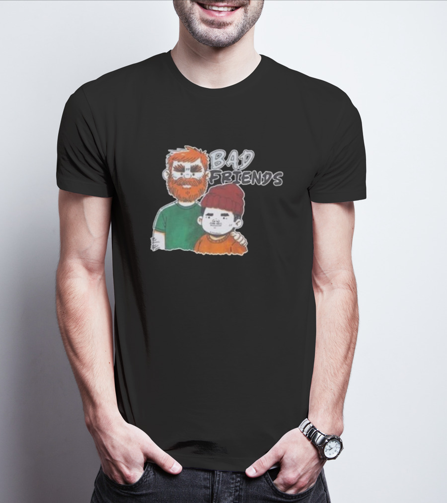 Bad Friends Illustrated Duo Sketch T-Shirt