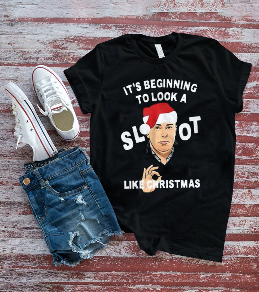 It's Beginning To Look A Slot Like Christmas Arne Slot Liverpool T-Shirt