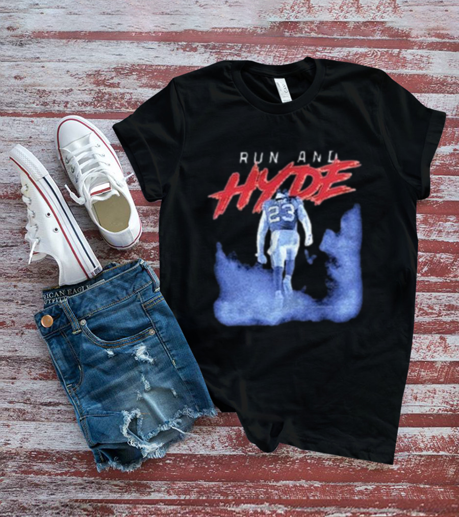 Run And Hyde Football 23 Blue Smoke Trail T-Shirt