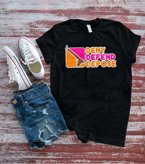 Deny Defend Depose Retro Gun T-Shirt