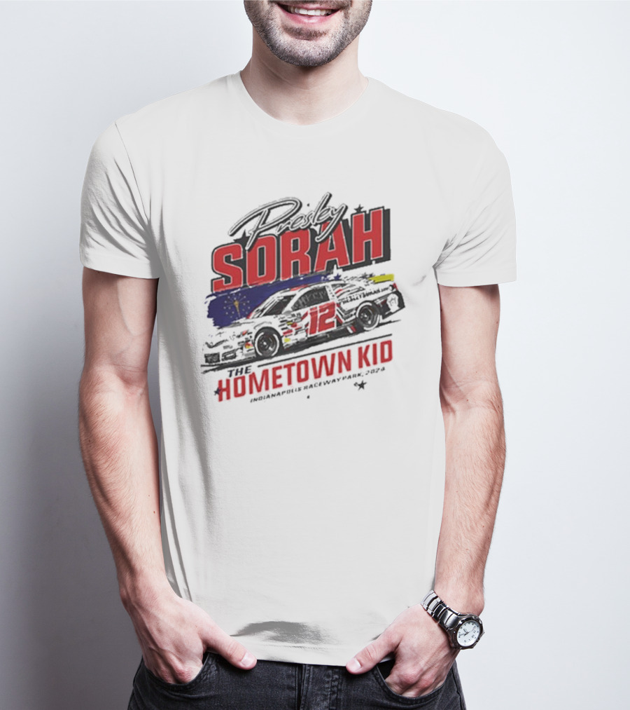 Presley Sorah The Hometown Kid Car 12 Indianapolis Raceway Park T-Shirt