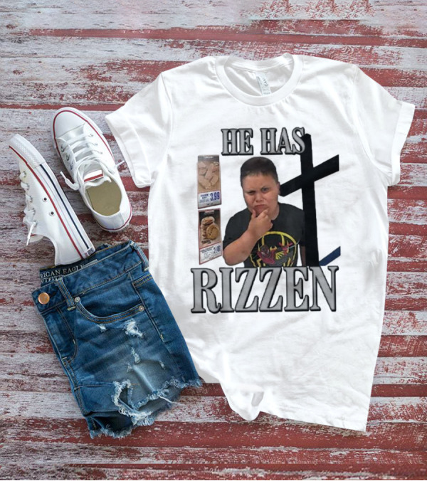 He Has Rizzen Rizzler Costco Guy With Spider-Man Shirt And Price Tags T-Shirt