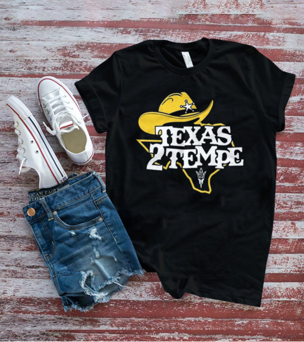 Kenny Dillingham Texas 2 Tempe Cowboy Hat State Outline Pitchfork T-Shirt