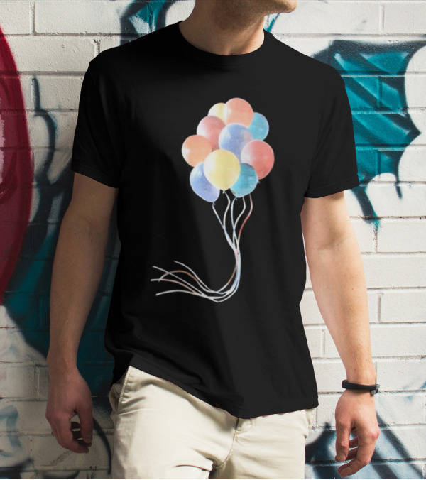 Pleasing X JW Anderson Multicolored Bunch Of Balloons Collection T-Shirt